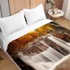 Chickw1 3D Nature Print Microfiber Bedspread with Embossed Pattern, Autumn, 200 x 230 cm view 3
