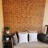 KJHGMNB Carbonized Natural Reed Bamboo Blind, Privacy, 70 x 120 cm view 3