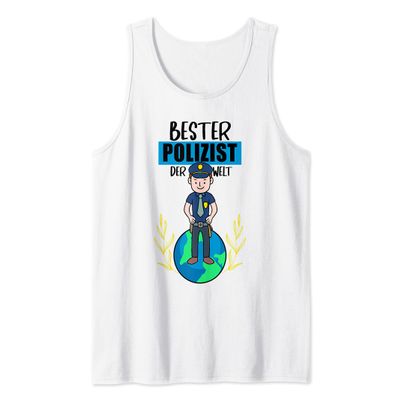 Funny Best Police Officer in the World Birthday Tank Top