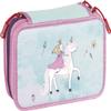 Brunnen Unicorn Princess 3-Zipper School Pencil Case view 1