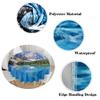 Himlaya Round Tablecloth, 3D Coconut Tree Print, Waterproof, Wipeable and Washable, for Kitchen, Garden and Outdoor Use, Various Sizes (Sea Water, 100 cm Diameter) view 3