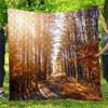 FANSU Quilted Microfiber Bedspread, Forest Path, 130 x 150 cm view 2