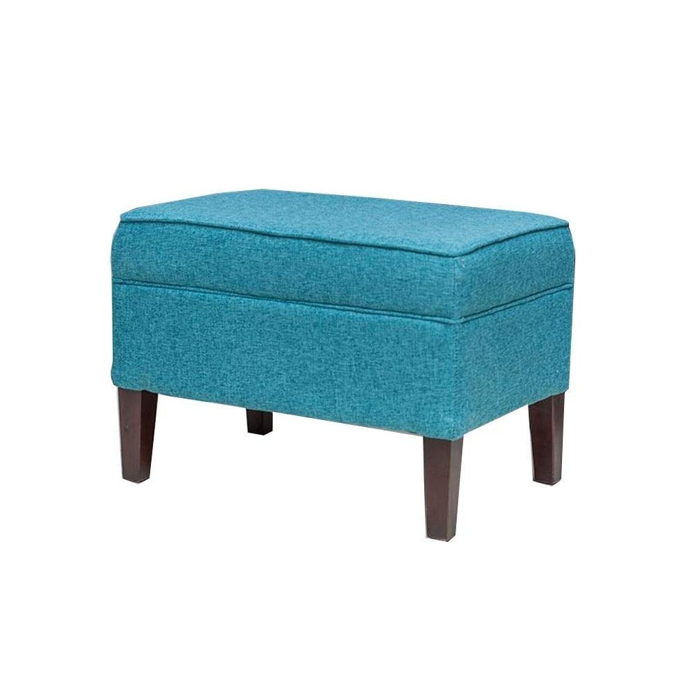 Trendy Creative Fabric Footstool/Changing Shoes Stool, Solid Wood Sofa Stool, 60 cm