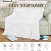 FANSU Soft Flannel Blanket, Warm 3D Printed Throw, Light Blue, 55 x 71 in view 4