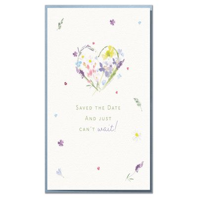 Saved the Date and Just Can't Wait Wedding RSVP Invitation
