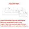 JYSSH Sofa Protector, Sectional Sofa Throw, Non-Slip Cover for 2 or 3 Seats, Gray, 110 x 160 cm view 2