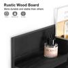 Lwenki Wall-Mount Mail Organizer with Shelf and Key Hooks, Rustic Wood, Flush-Mount Design (41.9 x 22.1 x 8.9 cm) view 2