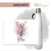 GRAZDesign Personalized Stainless Steel Thermos Bottle with Name, Leakproof, 500 ml, Peony and Eucalyptus view 2
