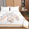 Surwin Quilted Bedspread for Double or Single Beds, Microfiber, Orange Bohemian, 220 x 240 cm view 2