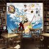 Custom Japanese Ukiyo-e Ramen 3D Wall Mural Wallpaper for Japanese Kitchens, Restaurants and Snack Bars, 400 cm (L) × 280 cm (H) view 4
