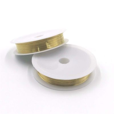 Lcuihong Copper Wire, 1 Roll, 0.2–1 mm, Gold Rhodium Color, 0.7 mm