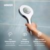 HANSA ACTIVEJET Digital Hand Shower 120 mm | Bluetooth-Enabled | Real-Time LED Display | Water-Saving | Anti-Limescale | G1/2 | Chrome view 2
