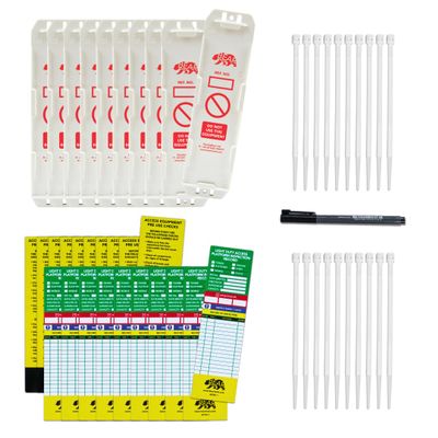 BearTOOLS Access Platform Inspection Kit – 10 Holders & 20 Tags