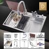 Wddwymll Upgrade Stainless Steel Single-Bowl Sink 78 × 46 cm with Drainboard view 2