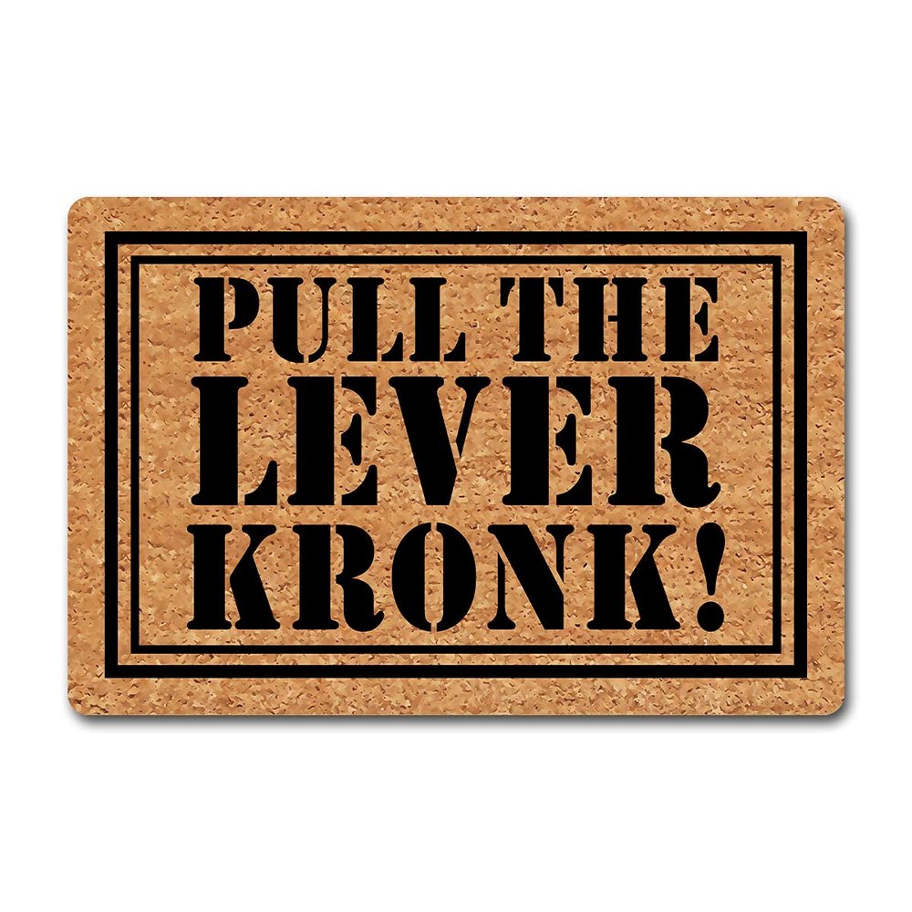 Funny Indoor Doormat, Pull-Lever Design, 23.7 x 40.4 cm
