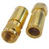 AC-Sat-Corner Gold Full-Metal Compression F Connectors, Straight, 8–8.2 mm, 100-Pack view 1