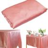 Rectangular Satin Tablecloth Overlay, Gold, 145 x 250 cm view 2