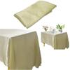 Rectangular Satin Tablecloth Overlay, Gold, 145 x 250 cm view 4