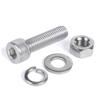 304 Stainless Steel Cup-Head Hex Bolt Set, Nut + Flat Washer + Bumper Pad, M8/M10, 1 pc – M10 × 55 view 1