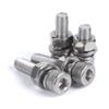 304 Stainless Steel Cup-Head Hex Bolt Set, Nut + Flat Washer + Bumper Pad, M8/M10, 1 pc – M10 × 55 view 2