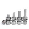 304 Stainless Steel Cup-Head Hex Bolt Set, Nut + Flat Washer + Bumper Pad, M8/M10, 1 pc – M10 × 55 view 4