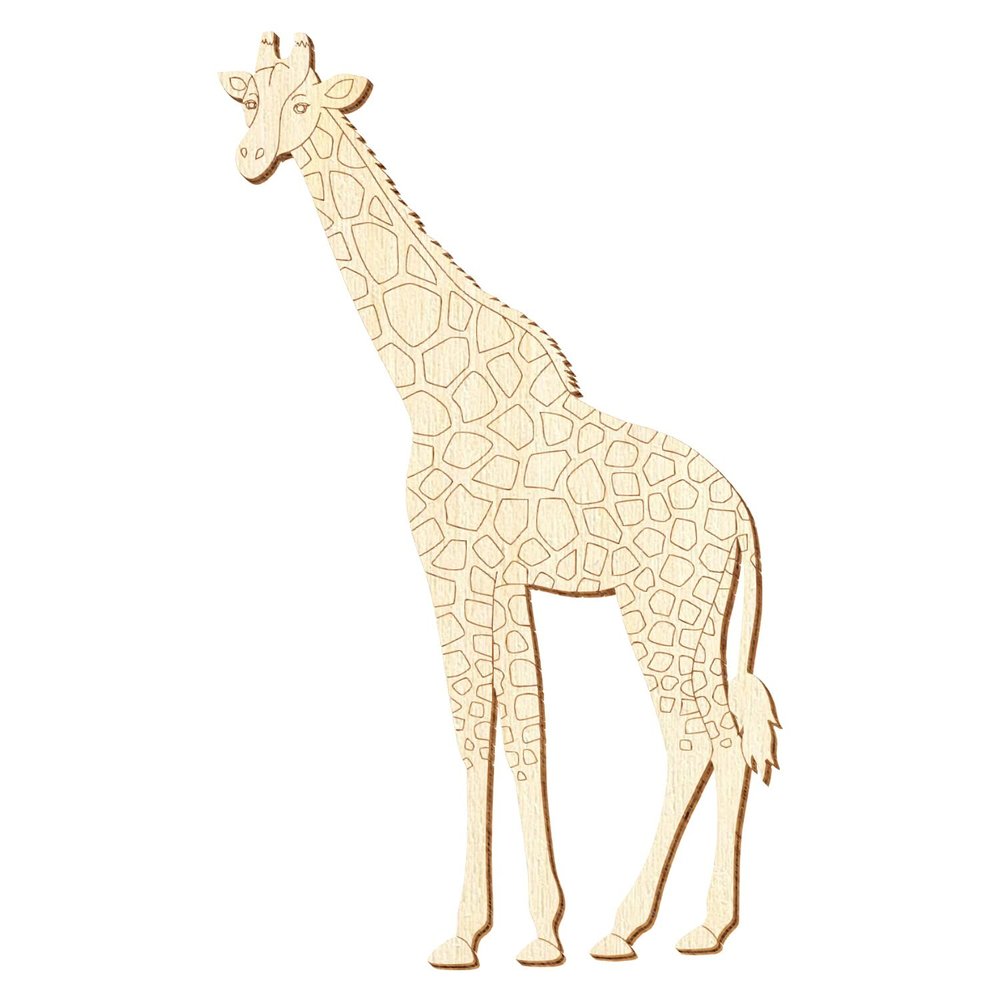Wooden Giraffe V3 – Craft Decoration, 5–50 cm, 1 Piece, Height: 23 cm