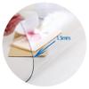 Rectangular Crystal-Clear Transparent PVC Tablecloth, Waterproof, Heat- and Scratch-Resistant, Easy to Clean, 1.5 mm, 75 × 265 cm view 2