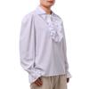 COSDREAMER Men's Renaissance Costume Poet Shirt, White (XL) view 2