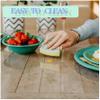 Rectangular Clear PVC Tablecloth, 1 mm, 65 x 95 cm view 3
