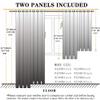 Hiseng Sheer Voile Curtains with Grommets, Red, 52 x 84 in, 2-Pack view 3