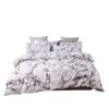 Gray Marble Duvet Cover Set for Single Beds, 2-Piece view 1