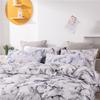 Gray Marble Duvet Cover Set for Single Beds, 2-Piece view 3