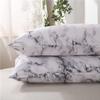 Gray Marble Duvet Cover Set for Single Beds, 2-Piece view 4