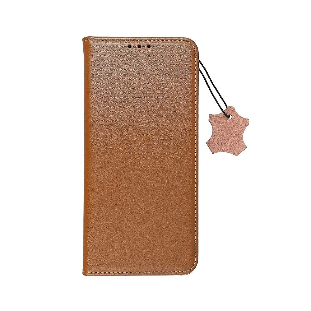 cofi1453 Smart Pro Genuine Leather Book Case for Samsung Galaxy A42 5G (A425F), Brown