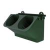 YUNHOME Stackable Wall-Mounted Planter Pot for Succulents, Cacti and Bonsai, Green view 1