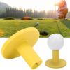 1 Yellow Rubber Golf Tee with Wide Base for Driving Range Mats view 3