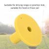 1 Yellow Rubber Golf Tee with Wide Base for Driving Range Mats view 4