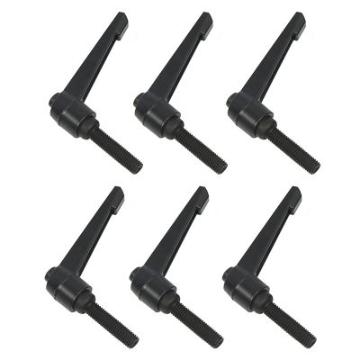 SRunDe 6-Pack M6 x 25 mm Adjustable Clamping Lever Handles