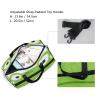 Green Frog Cartoon Sports Duffel Bag with Shoe Compartment view 4