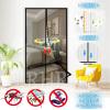 Magnetic Fly Screen Door, Automatic-Closing Insect Curtain, No Drilling, Black A, 185 x 205 cm (72 x 80 in.) view 3