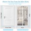 Magnetic Insect Screen Door, Automatic-Closing, No Drilling, White, 165 x 270 cm view 4