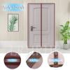 Magnetic Screen Door, Automatic Closing, Brown, 95 x 180 cm (37 x 70 in) view 2
