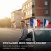 France Car Flag Complete Set – Hood Flag, 2 Window Flags & 2 Mirror Flags view 2