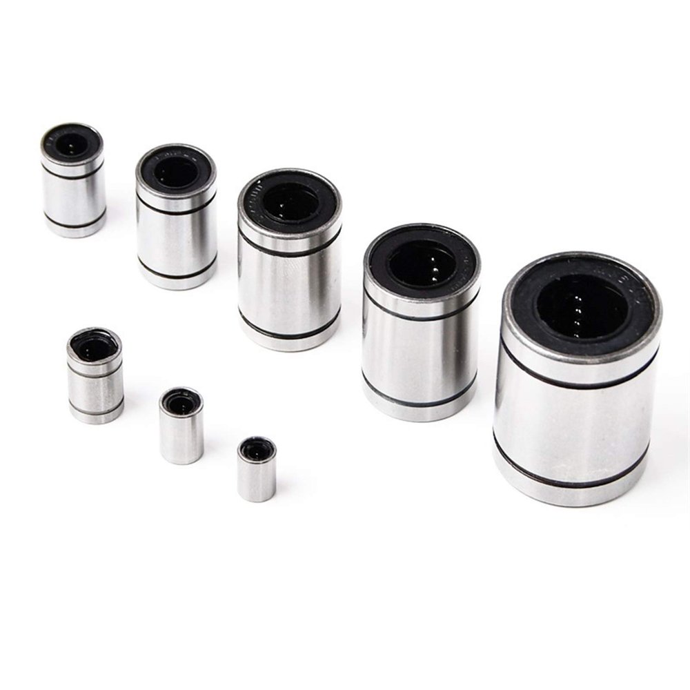 Pilang zxxin Linear Bearings, 10-Piece Set, 8 mm CNC Linear Bushings for Rods, Linear Rails and Shafts, LM6UU LM12UU LM3UU, Durable (Guide Length: LM12LUU)