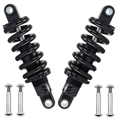 LvTu Mountain Bike Rear Shock Absorber, MTB 2-Piece Steel Coil Spring, 125/150/165/190 mm (Color: 150 mm, Size: 550 lbs)