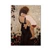 Five-Seller Famous Abstract Mother and Child by Gustav Klimt Canvas Wall Art Reproduction, Poster and Print for Living Room, 150 x 70 cm, Wood Frame view 1