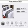 QFWMCW Cotton Bed Runner and Pillowcase, Solid Color view 3