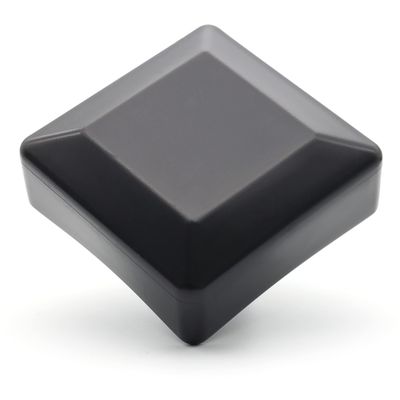 Enkotrade 10-Pack Black Pyramid Fence Post Caps, 100 x 100 mm