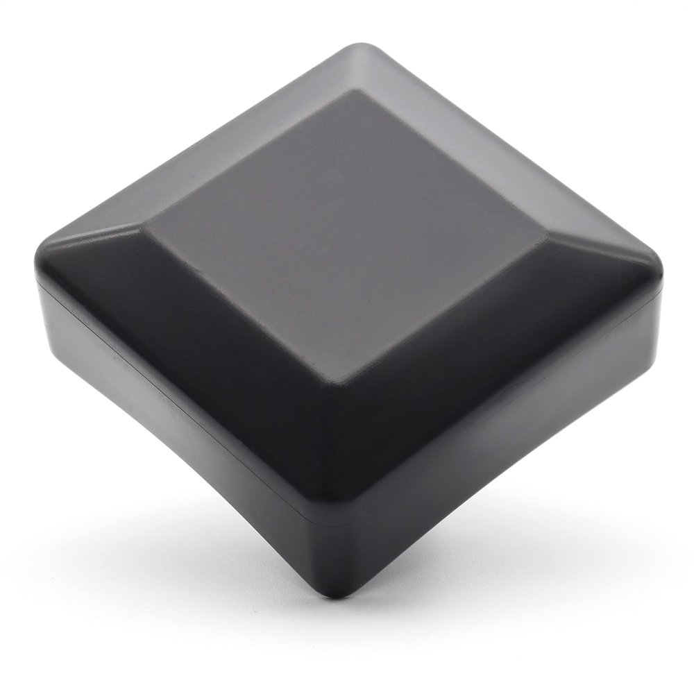 Enkotrade 10-Pack Black Pyramid Fence Post Caps, 100 x 100 mm