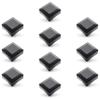 Enkotrade 10-Pack Black Pyramid Fence Post Caps, 100 x 100 mm view 2